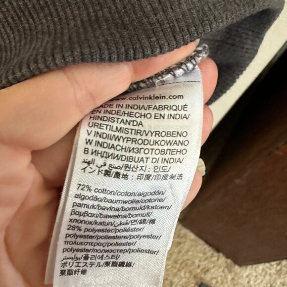 Calvin Klein Gray Zip Up Jacket ‎ Size Medium - Picture 5 of 8